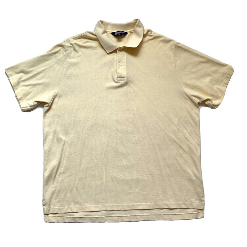 Vintage Lands' End Polo Shirt Mens 2XL 50-52 Light‎ Yellow Rugby USA Classic NEW